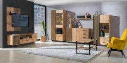 Arte Lamelo La12 Wall Shelf - Sleek Minimalist Design, H180mm W900mm D180mm In Oak Wotan & Black Matt - thumbnail 2