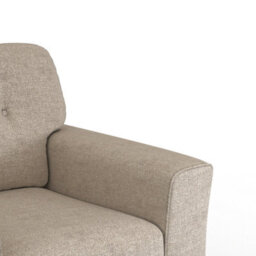 Furnishings For Less UK Hartley Beige Armchair Sofa Full Back Tufted Cushions - thumbnail 5