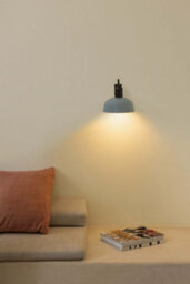 Luminosa Lighting Luminosa Tatawin Dome Wall Lamp Black, Gloss Grayish Blue 1X E27 - thumbnail 2