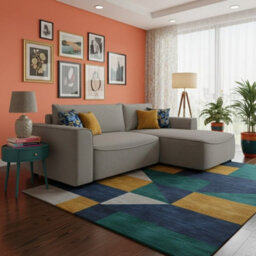 Beliza Corner Sofa Bed With Storage Profiled Support L Shape Sleeper With Modern Fabric High Comfort Furnipol Grey Right - thumbnail 2