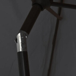 Walplus Garden Parasol With Metal Pole 300X200 Cm Black - thumbnail 8