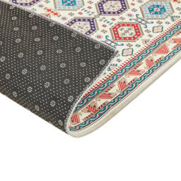 Beliani Multicolour Oriental Runner Rug 60 X 200 Cm Low Pile Anti-Slip Backing - thumbnail 4