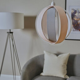 Valuelights J90 Pink Modern Fabric Globe Ceiling Light Shade (D)29Cm - thumbnail 8