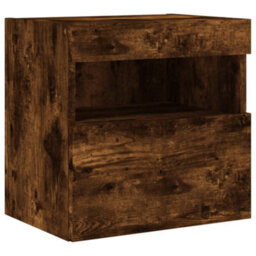 Walplus 5 Piece Tv Wall Units With Led Smoked Oak Engineered Wood - thumbnail 9
