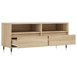 Berkfield Sturdy Tv Cabinet Sonoma Oak 100X34.5X44.5 Cm Engineered Wood - thumbnail 6
