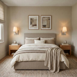 Happy Homewares Sleek Bedside Wall Light In Satin Nickel With Toggle Switch And Shade - thumbnail 6