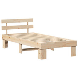 Walplus Bed Frame With Headboard Brown 90 X 200 Cm - thumbnail 2