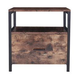 Thehotsale 56Cm H X 55Cm W X 51Cm D Wooden Bedside Table Bedroom Nightstand Side Table With Drawer - thumbnail 2