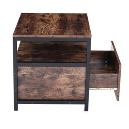 Thehotsale 56Cm H X 55Cm W X 51Cm D Wooden Bedside Table Bedroom Nightstand Side Table With Drawer - thumbnail 6
