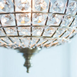 Anson Lighting Lily Pendant Light Finished In Antique Brass Plate And Clear Glass - thumbnail 5