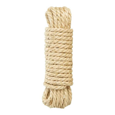 SolaDirect Sisal Rope For Cat Scratcher Cat Tree Repairing - 30 M / 98 Ft Of 6 mm Natural Sisal Rope For Scratching Post Tower Replacement - image 1