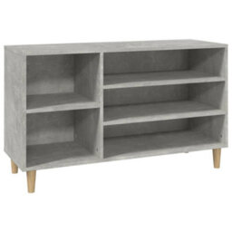 Berkfield Shoe Cabinet Concrete Grey 102X36X60 Cm Engineered Wood - thumbnail 2