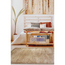 Melrose Laguna Super Soft Shaggy Light Beige Area Rug 200/290Cm - thumbnail 1