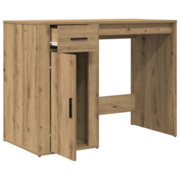 Berkfield Desk Artisan Oak 100X49X75 Cm Engineered Wood - thumbnail 5