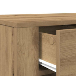 Berkfield Desk Artisan Oak 100X49X75 Cm Engineered Wood - thumbnail 9