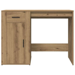 Berkfield Desk Artisan Oak 100X49X75 Cm Engineered Wood - thumbnail 4