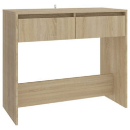 Berkfield Console Table Sonoma Oak 89X41X76.5 Cm Steel - thumbnail 2