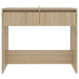 Berkfield Console Table Sonoma Oak 89X41X76.5 Cm Steel - thumbnail 5