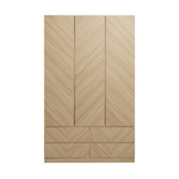 Gfw Catania 3 Door 4 Drawer Wardrobe Euro Oak - thumbnail 2