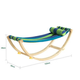 Sobuy Kmb16-J, Kids Hammock Kids Rocking Chair, Sensory Swing Indoor, Colourful Fabric Baby Hammock With Safety Catches - thumbnail 3