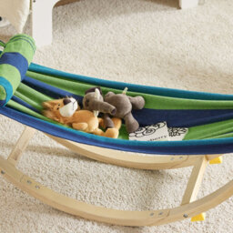 Sobuy Kmb16-J, Kids Hammock Kids Rocking Chair, Sensory Swing Indoor, Colourful Fabric Baby Hammock With Safety Catches - thumbnail 7