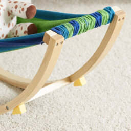 Sobuy Kmb16-J, Kids Hammock Kids Rocking Chair, Sensory Swing Indoor, Colourful Fabric Baby Hammock With Safety Catches - thumbnail 5