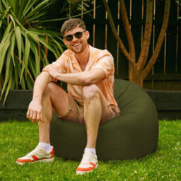 icon Adult Classic Beanbag Outdoor Waterproof Bean Bags Ready Filled - Khaki - thumbnail 3