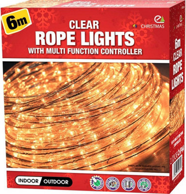 6M Clear Colour Lights Christmas Led Snowing Icicle Lights Bright Xmas Tree Indoor Outdoor
