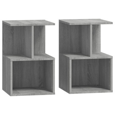 Berkfield Elegant Bedside Cabinets 2 Pcs Grey Sonoma 35X35X55 Cm Engineered Wood - image 1