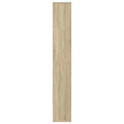 Berkfield Room Divider Bookcase Sonoma Oak 67X25X161.5 Cm Engineered Wood - thumbnail 6