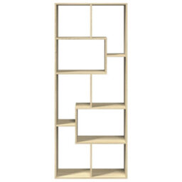 Berkfield Room Divider Bookcase Sonoma Oak 67X25X161.5 Cm Engineered Wood - thumbnail 5