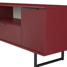 Marsala Ready Assembled Matt Red Tv Unit & 1 Drawers, (H)56.6Cm X (W)144Cm X (D)39.5Cm - thumbnail 3