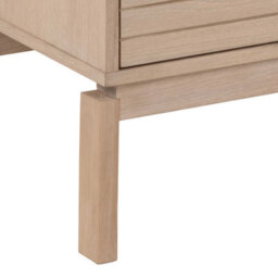 Wyld Haus Nakskov White Pigmented Oak Panelled 2-Door Tv Unit - thumbnail 7