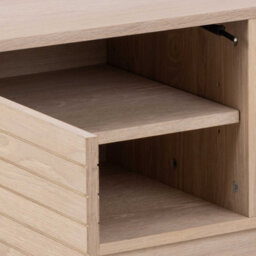 Wyld Haus Nakskov White Pigmented Oak Panelled 2-Door Tv Unit - thumbnail 6