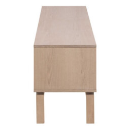 Wyld Haus Nakskov White Pigmented Oak Panelled 2-Door Tv Unit - thumbnail 4
