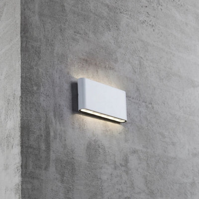 Nordlux Kinver Outdoor Aluminium Wall Light Weatherproof White,mains Led - image 1