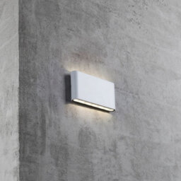 Nordlux Kinver Outdoor Aluminium Wall Light Weatherproof White,mains Led - thumbnail 1