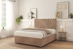 "Sloomy Highbury Naples Divan Bed Base No Drawers With 26"" Strutted Headboard" - thumbnail 3