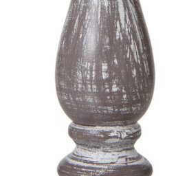 Wyld Haus Bastide White Washed Turned Column Table Lamp With Cream Linen Shade - thumbnail 3