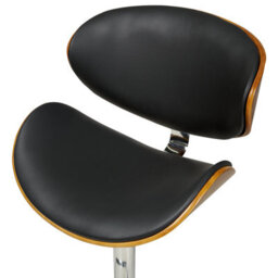 Beliani Set Of 2 Bar Chairs Rotterdam Faux Leather Swivel Black - thumbnail 9
