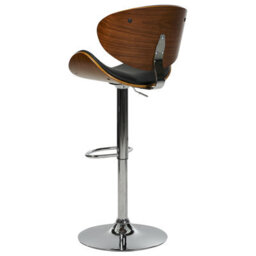 Beliani Set Of 2 Bar Chairs Rotterdam Faux Leather Swivel Black - thumbnail 8