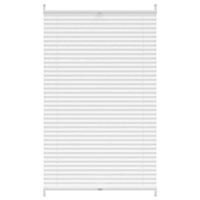 Berkfield Modern Plisse Blind 90X100Cm White Pleated Blind - image 1