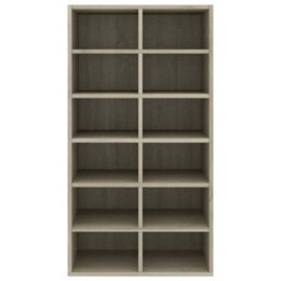 Berkfield Shoe Rack Sonoma Oak 54X34X100.5 Cm Engineered Wood - thumbnail 4