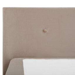 Beliani Divan Bed Velvet Consul 180 X 200 Cm (Eu Super King) Light Beige - thumbnail 7