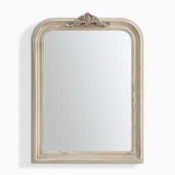Furniturebox Uk Francis Whitewash Wood Large 110X74Cm Overmantle Arch Mirror - thumbnail 3