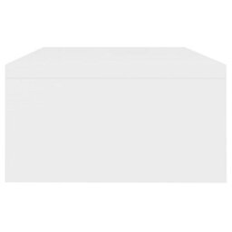 Berkfield Monitor Stand White 42X24X13 Cm Engineered Wood - thumbnail 5