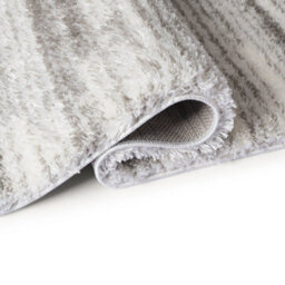 Ruglenza Home -  Isola Shaggy Rug - 30 mm - Cream / Dark Grey - 120 X 170 Cm - thumbnail 6