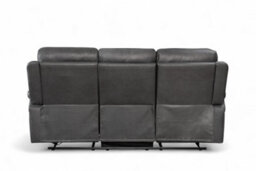 Faux Leather Grey 3 Seater Electric Recliner Sofa Vegas - thumbnail 7