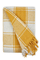 Comfy Check Collection Recycled Cotton Throw - thumbnail 2