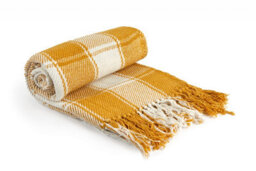 Comfy Check Collection Recycled Cotton Throw